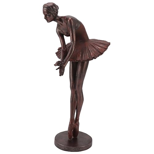 Einzigartiges Kunstwerk, Skulpturale Balletttänzerstatue für den Schreibtisch, Bücherregal-Esstischdekoration mit Emotionaler Inspiration, Harzmaterial von Haofy