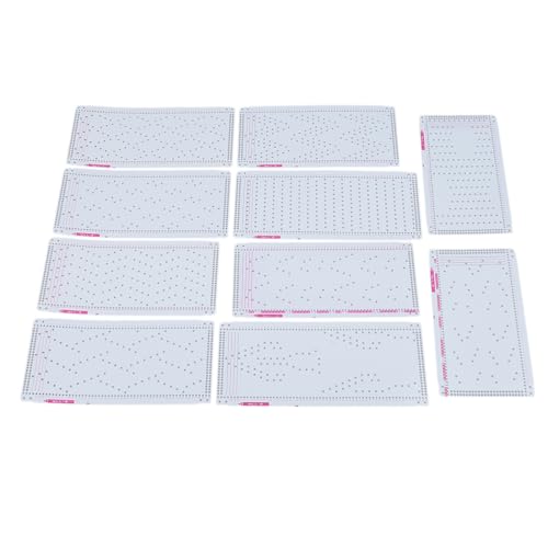 Haofy Multifunktional Strickmaschinen-Punch-Karten-Set, Professionelle Plastikkarte für Silber-Reed-Strickmaschine, 1-10 Muster, Geeignet für Verschiedene Projekte Haofy Multifunktional Strickmaschinen-Punch-Karten-Set, Professionelle Plastikkarte für Silber-Reed-Strickmaschine, 1-10 Muster, Geeignet für Verschiedene Projekte von Haofy
