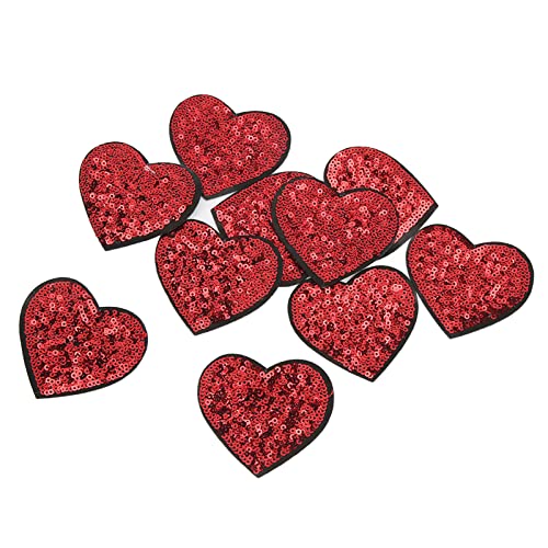 Heart Patch DIY Nähen Baumwollbügeln auf Patch Bestickte Anwendung für Kleidung Brautkleider Weihnachtsgeschenke, 10pcs für Handwerker Heart Patch DIY Nähen Baumwollbügeln auf Patch Bestickte Anwendung für Kleidung Brautkleider Weihnachtsgeschenke, 10pcs für Handwerker von Haofy