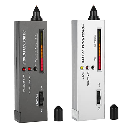 Praktischer Diamanttester, Kompaktes Testgerät „Moissanit Selector II“ mit PU-Tasche für Edelsteinliebhaber von Haofy