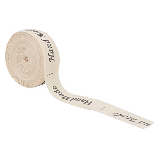 Schriftarten-Band, 5 Yards Baumwollband für Geschenkverpackungen, Blumenstrauß, Schleifenherstellung, Hochzeit, Party, Weihnachten, Strumpffüller, (Handgefertigte vollständige von Haofy