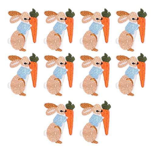 Stickstoffaufkleber Bunny Patch, 10 Eisenflecken für die Reparatur und Dekoration von Kleidung, Exquisite Muster, Osterdekoration, Geeignet für Sammelalbücher, Geeignet Stickstoffaufkleber Bunny Patch, 10 Eisenflecken für die Reparatur und Dekoration von Kleidung, Exquisite Muster, Osterdekoration, Geeignet für Sammelalbücher, Geeignet von Haofy