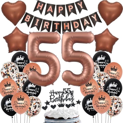 Luftballon 55. Geburtstag Deko, 55 Schokolade Ballons, 55 Geburtstag Deko Dunkelbraun, Geburtstagsdeko 55 Frau Braun, 55. Ballon für Frau Mann, Braun 55. Geburtstag Party Dekoration Luftballon 55. Geburtstag Deko, 55 Schokolade Ballons, 55 Geburtstag Deko Dunkelbraun, Geburtstagsdeko 55 Frau Braun, 55. Ballon für Frau Mann, Braun 55. Geburtstag Party Dekoration von Haosell