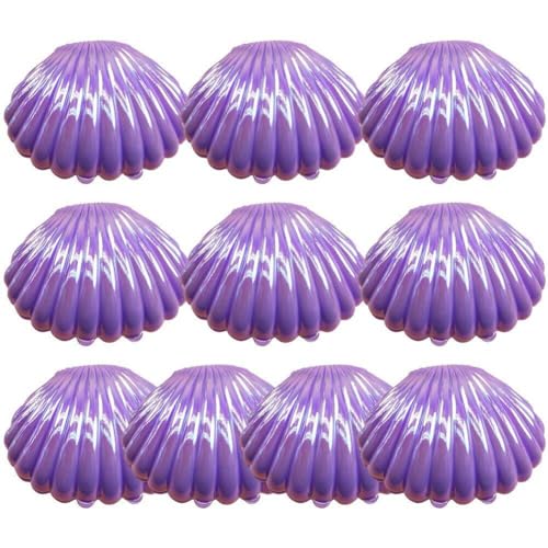 Haowul 10 Pcs Seebarschonenplatte Bonbonboxen Muschel Party Favor Box Schokoladen Geschenkbox Schmuck Aufbewahrungskoffer Für Hochzeits Geburtstagdekorationen von Haowul