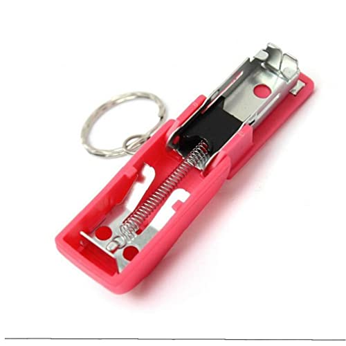 Haowul 1pc Mini Stapler Office School Paper Dokument Buchbindeln Stapler Keychain -schreibwarenzubehör Zufällige Farbe von Haowul