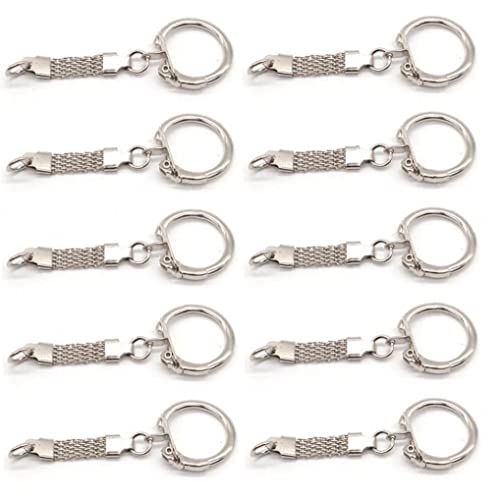 Haowul Metallschlüsselringe Schnalle 10pcs Schlüsselkettenhaken Abnehmbarer Schlüsselringe Von Split Ring Für Home Car Keys Organisation von Haowul