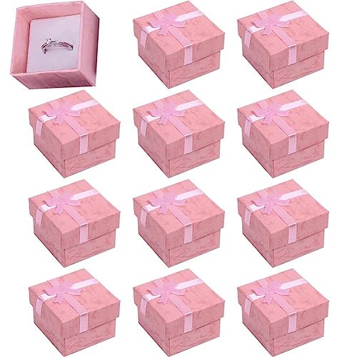 Kleine Kraft Ring Geschenkboxen Für Schmuck 12pcs Verlobungsringbox Hochzeit Ohrring Aufbewahrungsfall Organisator Für Vorschlagzeremonie von Haowul