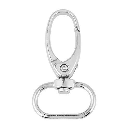 20 Stück Karabinerhaken Schlüsselanhänger, Zinklegierung 360° Drehbare Karabiner Schlüsselringe mit D-Ring für DIY Bastelarbeiten, Schmuckherstellung, Handtasche, Haustierleinen(20mm) von Hapivida