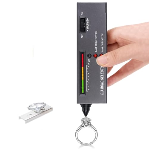 Hochgenauer Diamant Tester Tragbarer LED Audio Edelstein Tester Professioneller Diamanten Tester Gerät für Anfänger und Experten Selector Gemstone Jewelry Gems Tool von Hapivida