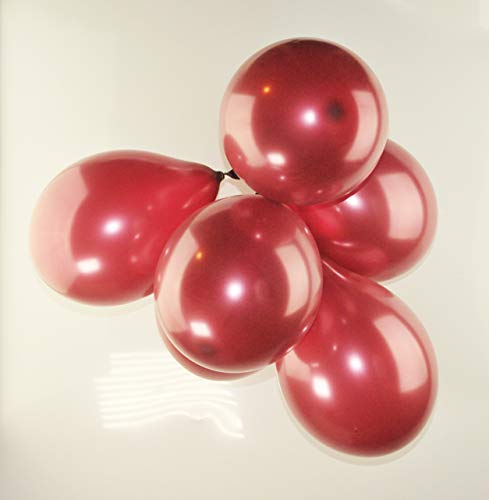 Happium 25,4 cm Metallic-Latex-Luftballons, 20 Stück (Burgundy) von Happium