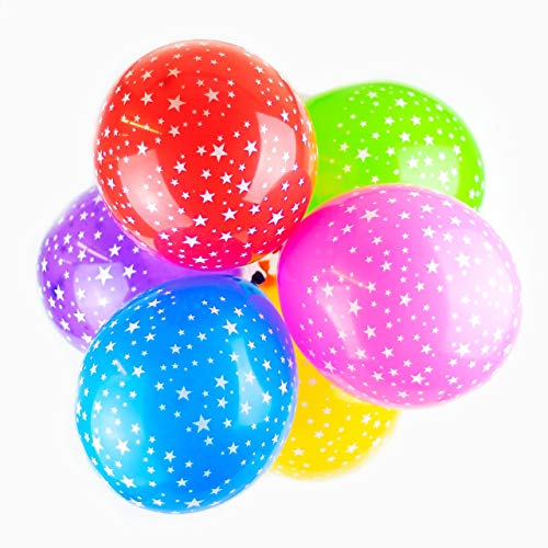 Happium Geburtstagsballons, 12 Zoll große, mehrfarbig bedruckte Latexballons, 10 Geburtstagsballons für Mädchen und Jungen, Geburtstagsdekoration, Jubiläumsparty von Happium