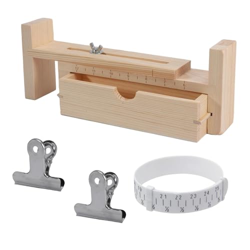 Jig-Armbandhersteller-Set mit 2 Clips, Holz-Jig-Armbandmacher, U-Form, klares Skalen-Armband, Handstrick-Armband-Set von Happlignly