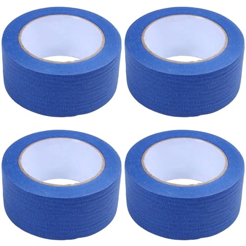 Klebeband für 3D-Drucker, blau, 50 mm breit, für Maler, 4 Stück von Happlignly