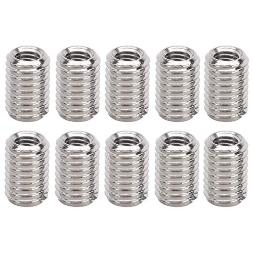 HappyFit 10pcs Faden Reparaturmutter Edelstahl Fastener Accessoire M5 x 0,8 mm M8 x 1,25 mm 12 mm von HappyFit