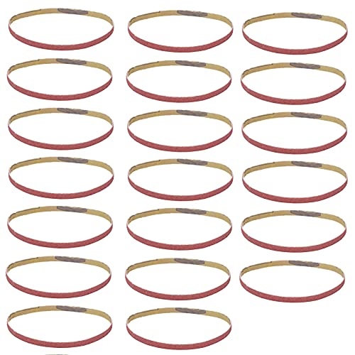 Happyfit 20pcs Sandpapiergürtel Schleifenschleif -Streifen Ersatzwerkzeug für Schleifer 330x10 mm (180#) von HappyFit