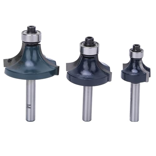 Happyfit 3PCS -Eckrunde über Router Bit 1/4 Zoll Schaft mit hölzernder Mahlschneider von HappyFit