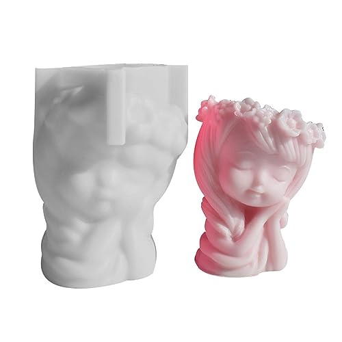 Happyaer 3D-Silikonform für Teenager und Mädchen, für Kerzen, Aromatherapien, Seife, Schokolade, Süßigkeiten, Dekorationswerkzeug, Haushaltskerzenform von Happyaer