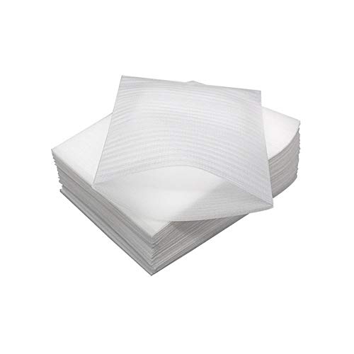 100 St眉ck 10 cm x 15 cm wei脽e Schaumstoff-Verpackungsbeutel, Schaumstoff-Verpackung, Kissen-Beutel, Geschirr- und Glaswaren-Verpackungsbeutel f眉r Verpackung, Umzug, und Lagerzubeh枚r. von Happyupcity