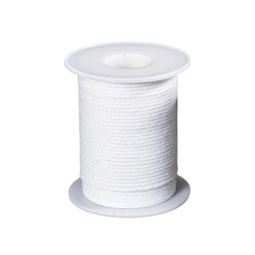 200 Fuß 24 Ply Cotton Braided Candle Wick Spule Geflochtener Kerzenfaden Gewebte Kerzendochte Rolle für Kerze DIY Kerzenherstellung von Happyupcity