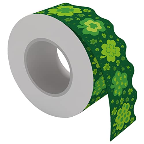 Happyyami 1 Rolle Irische Tagesaufkleber Grenze Dekoration Schwarzes Brett mit grünem Rand Klassenzimmer Pinnwand-Aufkleber Randbesatz zum St. Patricks Day Spiegelaufkleber Happyyami 1 Rolle Irische Tagesaufkleber Grenze Dekoration Schwarzes Brett mit grünem Rand Klassenzimmer Pinnwand-Aufkleber Randbesatz zum St. Patricks Day Spiegelaufkleber von Happyyami