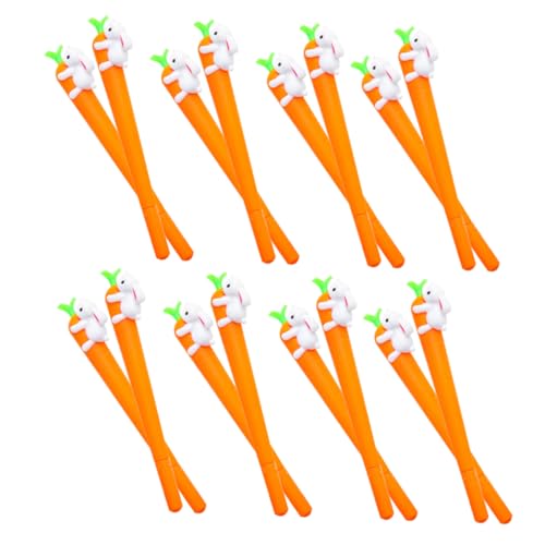 Happyyami 1 Satz Karotte Gel Stift Whiteboard-stifte Farbige Stifte Farbstifte Stifte Bleistift Kugelschreiber Schreibutensilien Neuheit Tintenstift 0,5 Mm Stifte Plastik Orange 24st von Happyyami