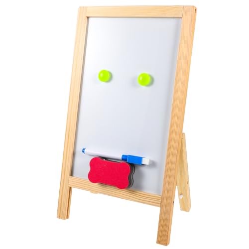 Happyyami 1 Satz Zeichenbrett aus Holz Planke zeichenpad write board magnettafel Dekorationstafel werbetafel kleine Holztafel rustikale Tafel Tafelschild aus Holz Whiteboard Weiß von Happyyami