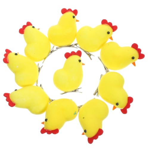 Happyyami 10 Stück Küken Haarnadel für süßer Hahnhaarclip klein Plüsch-Küken-Haarspangen Clips Party Hallo mit Haarklammer süße Haarspangen Osterzubehör Ferrolegierung Yellow Happyyami 10 Stück Küken Haarnadel für süßer Hahnhaarclip klein Plüsch-Küken-Haarspangen Clips Party Hallo mit Haarklammer süße Haarspangen Osterzubehör Ferrolegierung Yellow von Happyyami