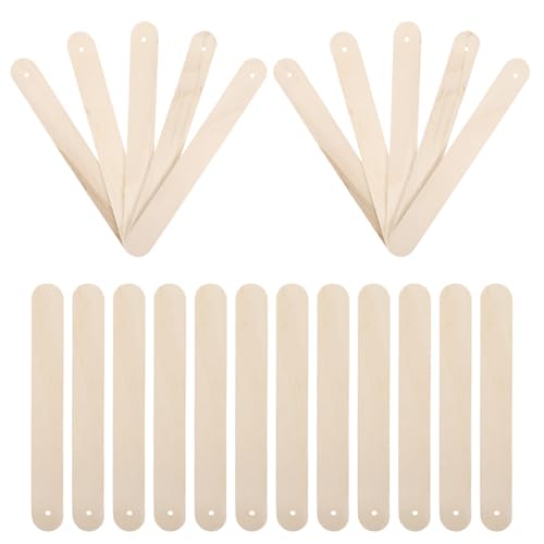 Happyyami 100St Wabenholzspäne Eisformen in Lebensmittelqualität Mini-Sticks knallt Eishalter wiederverwendbare Eisstäbchen Holzstäbchen zum Basteln Holzstab Bastelstäbchen Masse Light Brown von Happyyami