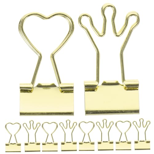 Happyyami 10Stücke Büroklammern Teiliges Dekorative Binder Clips Mit Langlebige Metallklammern Für Bürobedarf Organisieren Von Dokumenten Und Materialien Happyyami 10Stücke Büroklammern Teiliges Dekorative Binder Clips Mit Langlebige Metallklammern Für Bürobedarf Organisieren Von Dokumenten Und Materialien von Happyyami