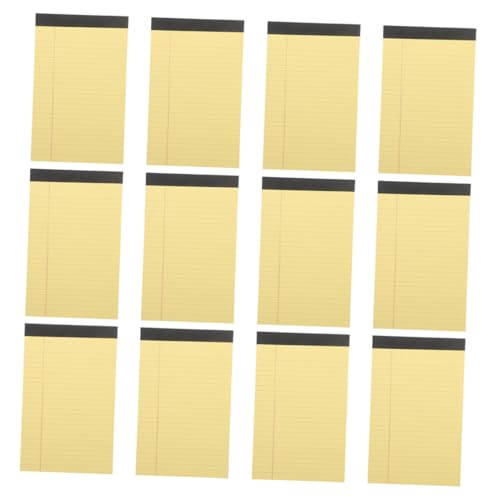 Happyyami 12 Notizbuch klein gefüttert Geschäft legal juristisches Papier Notizbilder jr linierter Papierblock Mini-Notizblöcke liniertes Papier Büropapier Notizblock Yellow Happyyami 12 Notizbuch klein gefüttert Geschäft legal juristisches Papier Notizbilder jr linierter Papierblock Mini-Notizblöcke liniertes Papier Büropapier Notizblock Yellow von Happyyami