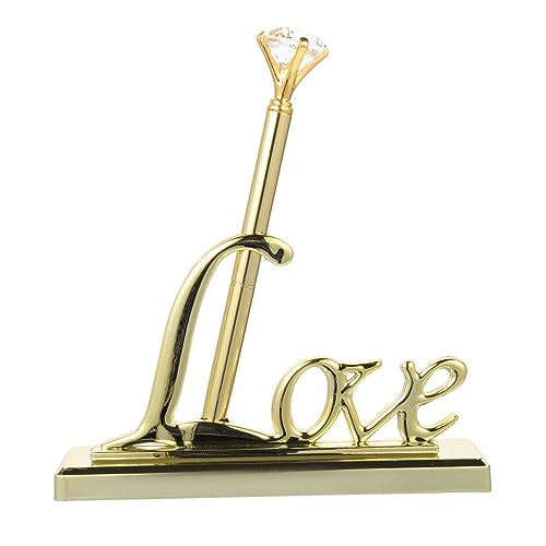 Happyyami 2 Stück Flash Diamond Zeichen im Stift willkommenes hochzeitszeichen Braut Souvenirs Hochzeitsbuch Unterschreibtisch Kugelschreiber Party Signierstift Abs Golden Happyyami 2 Stück Flash Diamond Zeichen im Stift willkommenes hochzeitszeichen Braut Souvenirs Hochzeitsbuch Unterschreibtisch Kugelschreiber Party Signierstift Abs Golden von Happyyami