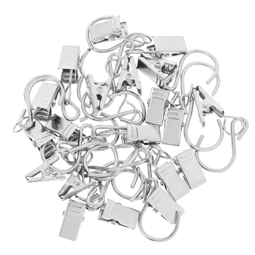 Happyyami 20st Lichterkettenhaken Lichtclips Für Wohnmobilvorzelte Leichte Kleiderbügel Wohnmobil-vorhangclips Gobelin-clips Aufhänger Für Wohnmobil-markisenlicht-clips Silver Eisen von Happyyami