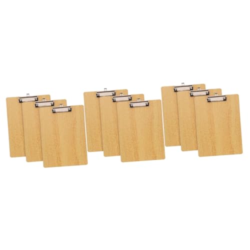 Happyyami 3 Sätze Schreibtafelklammer Aus Holz Clip Klemmbretter Planke Speicher-zwischenablage Whiteboard Dokumentieren Papier Büroklammern Dokumentenorganisator Metall 3 Stück * 3 von Happyyami