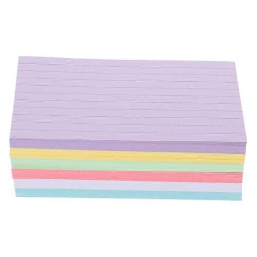 Happyyami 300 Blatt Farbige Karteikarten Linierte Karteikarten Schulmaterial Pads Lehre Studieren Leere Karteikarten Notizen Ungefüttert Unterrichten Schreibtisch Mit Papier Happyyami 300 Blatt Farbige Karteikarten Linierte Karteikarten Schulmaterial Pads Lehre Studieren Leere Karteikarten Notizen Ungefüttert Unterrichten Schreibtisch Mit Papier von Happyyami