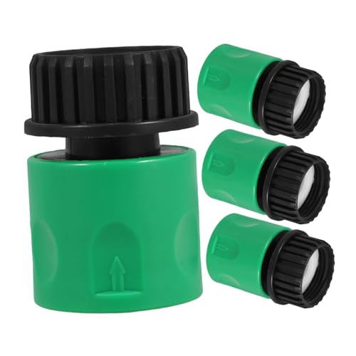 Happyyami 4 Stück Zubehör Für Wasserpistolen Langlebige Gartenschlaucharmaturen Gartenzubehör Verlängerung Deckwaschadapter Kunststoffverbinder Schlauchverbindungsstücke Green Plastik von Happyyami