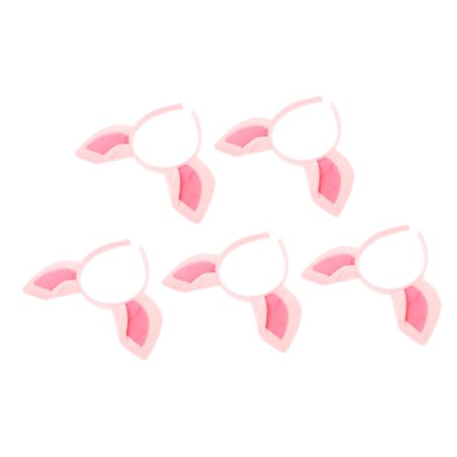 Happyyami 5 Stück Stirnband mit Schweineohren Cosplay -Kostüm Halloween -Zubehör Bühnenleistungsprop Ohr Haarband Tierstirnband Süßes Stirnband Haarreifen anziehen Tierzubehör Stoff Rosa Happyyami 5 Stück Stirnband mit Schweineohren Cosplay -Kostüm Halloween -Zubehör Bühnenleistungsprop Ohr Haarband Tierstirnband Süßes Stirnband Haarreifen anziehen Tierzubehör Stoff Rosa von Happyyami