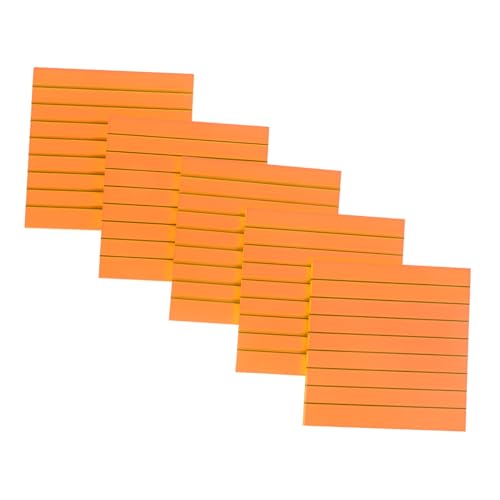 Happyyami 5St Haftnotiz büroradio offic die markierung notizzettel marker Nachfüllungen Tagesplaner Notizblock halbtransparente Notizaufkleber durchscheinende Notizblöcke das Haustier Orange von Happyyami