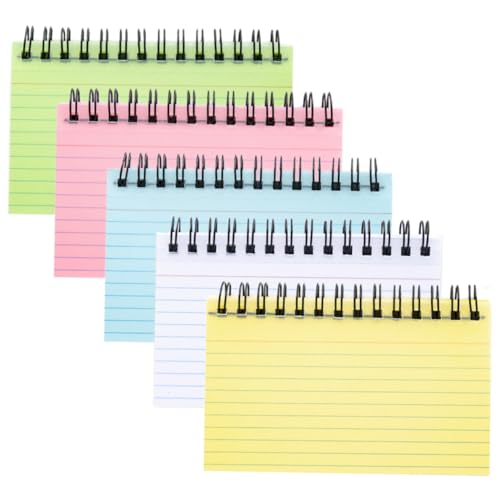 Happyyami 5Stücke Kleine Spiralnotizbücher und Wasserfestes Notizbuch für Tägliche Pläne DIY Projekte und Notizen für Schule und Büro Happyyami 5Stücke Kleine Spiralnotizbücher und Wasserfestes Notizbuch für Tägliche Pläne DIY Projekte und Notizen für Schule und Büro von Happyyami