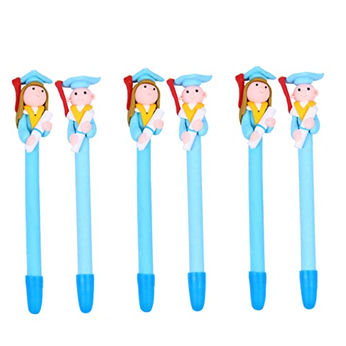 Happyyami 6 Stück Weicher Keramikstift Kugelschreiber mit Tinte Abschlussstift Stifte Masse neuartige -Stifte Briefpapier für Doktoranden Studentenpreis-Geschenkstift Polymer-Ton Blau Happyyami 6 Stück Weicher Keramikstift Kugelschreiber mit Tinte Abschlussstift Stifte Masse neuartige -Stifte Briefpapier für Doktoranden Studentenpreis-Geschenkstift Polymer-Ton Blau von Happyyami