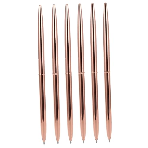 Happyyami 6Stücke Metall Kugelschreiber mit Doppeltem Drehmechanismus Leicht und Elegant Blaue für Schule Büro und Roségold Happyyami 6Stücke Metall Kugelschreiber mit Doppeltem Drehmechanismus Leicht und Elegant Blaue für Schule Büro und Roségold von Happyyami