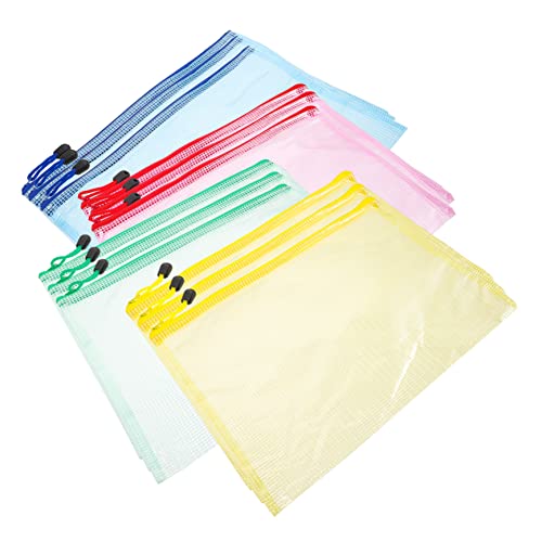 Happyyami Aktentaschen Mit Reißverschluss Transparente Dokumententaschen Für Schreibwaren Wasserfeste Aufbewahrungstaschen Mehrzweck Organizer von Happyyami