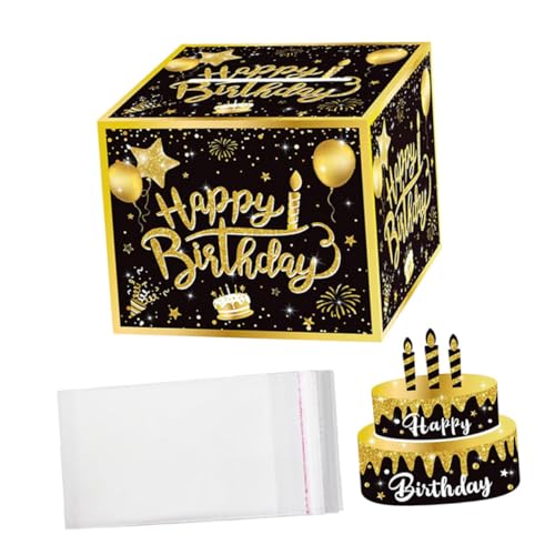 Happyyami Geld Ausziehset Happy Birthday Spardose Für Bargeldgeschenke Partyzubehör Zur Geburtstagsfeier Überraschungsgeschenk Mit Ausziehmechanismus Für Geldgeschenke von Happyyami