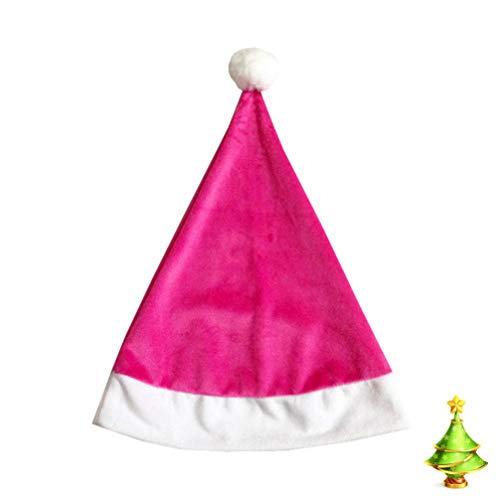 Happyyami Zwergenhüte Zwergenhüte Elfenkostüm-Accessoires Weihnachtsmütze Plüsch Weihnachten Verschiedene Farben Weihnachtsmann-Mütze Flauschige Weihnachts-Elfenmütze von Happyyami