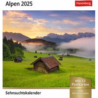 Harenberg Postkartenkalender Alpen 2025 von Harenberg