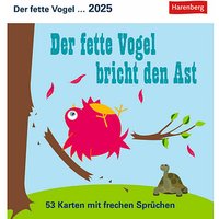 Harenberg Postkartenkalender Der fette Vogel bricht den Ast 2025 von Harenberg