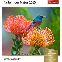 Harenberg Postkartenkalender Farben der Natur 2025 von Harenberg