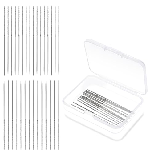 30 Stück Snag Repair Needle 5,9 x 0,03 cm Reparatur Stricken und gewebtes Werkzeug Reparatur Nähwerkzeug Leder Handwerk Nähen Nähen Nadel Snag Repair Tool für gewebte Strickstoffe Kleidungsstücke von Hariendny