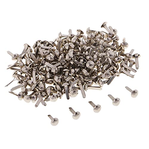 Harilla 200 aus aus 4,5 Mm Runde Splinte Brads für Scrapbooking Card Making DIY, Silber, 4,5 mm von Harilla