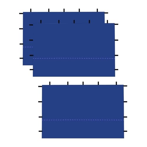 Harilla 3 x Instant-Überdachungszelt-Seitenwände, Blauer Sonnenschutz, 210D-Oxford-Stoff, Popup-Überdachungs-Seitenwände, 9,84 x 6,56 Fuß, für von Harilla