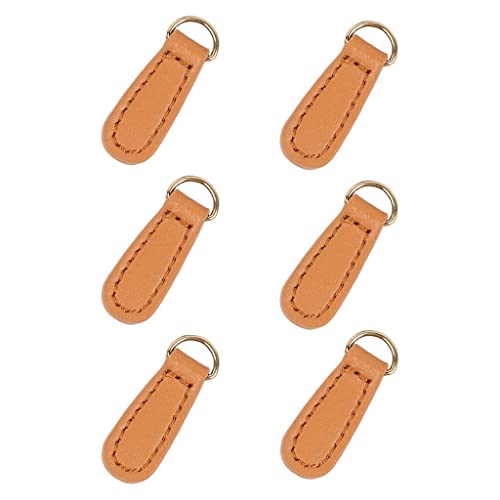 Harilla 6X Reißverschluss Fixer Zipper Tags für Kleidung Gepäck Reparatur Zubehör, Brown von Harilla